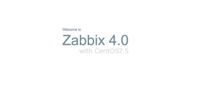 Zabbix 4.0 CentOS7.5 導入備忘録