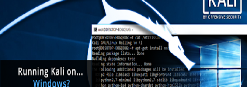 Windows Subsystem for Linux with Kali Linux!